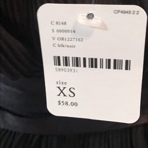 Free People XS Lana Wrap Top Black Sheer/unlined - Picture 7 of 16